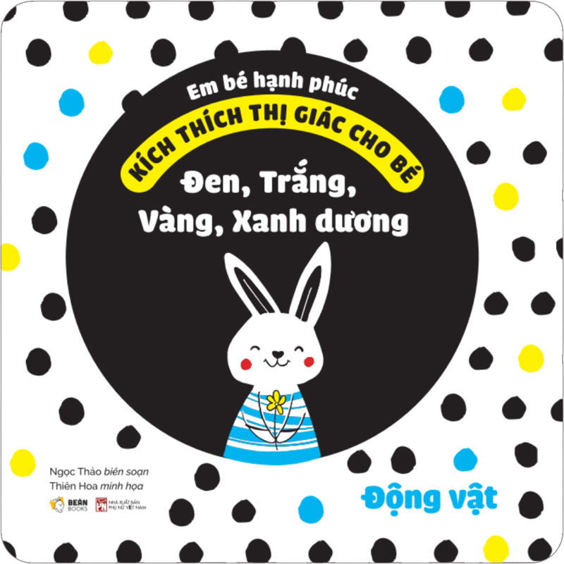 Kích Thích Thị Giác Cho Bé - Đen, Trắng, Vàng, Xanh Dương Động Vật