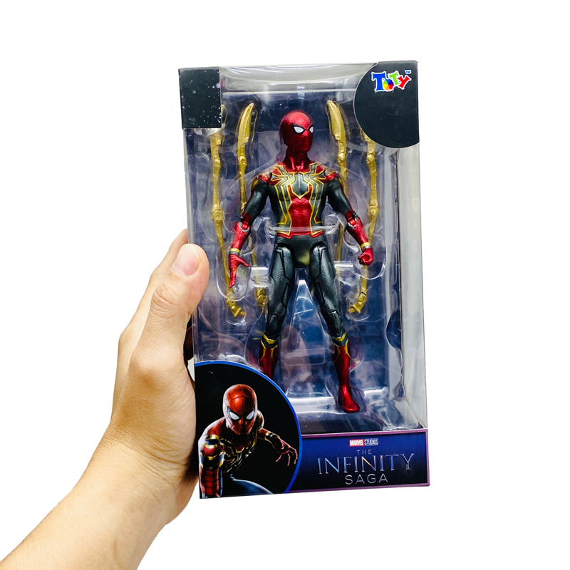 Zd Toys Mô Hình Marvel Iron Spiderman With Plastic Holder  Zm37
