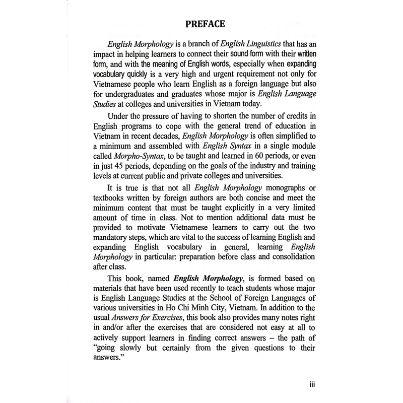 Hình Thái Học Tiếng Anh - English Morphology