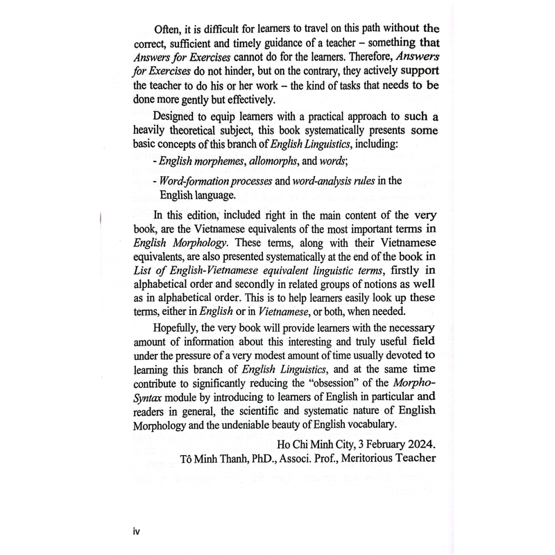 Hình Thái Học Tiếng Anh - English Morphology