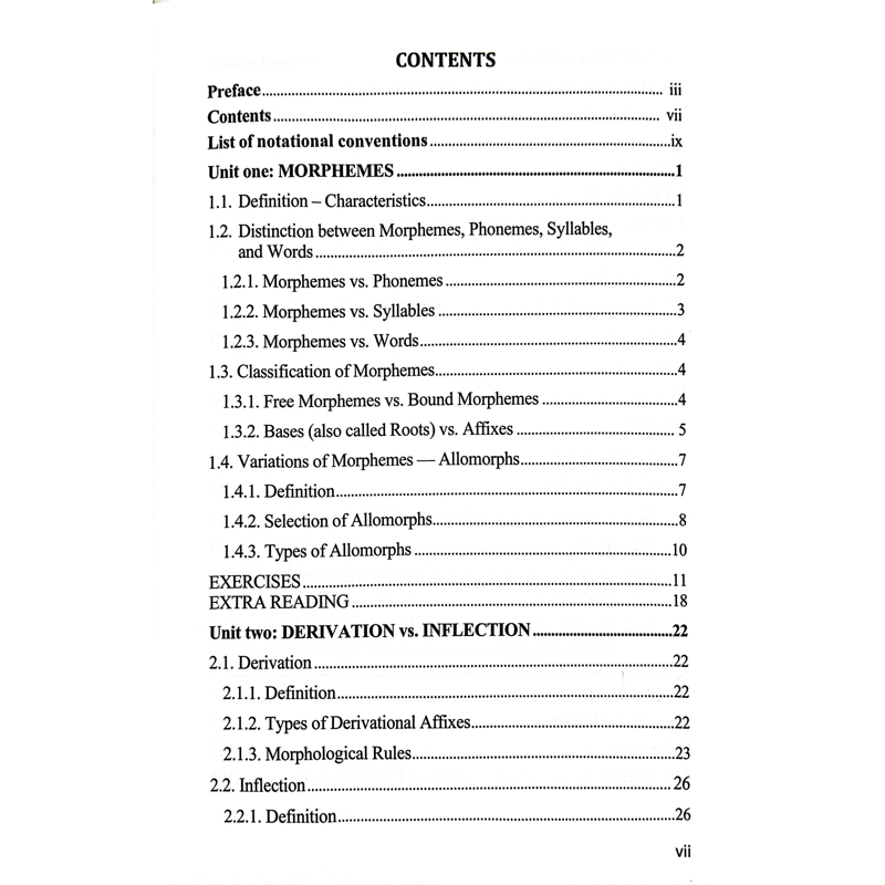 Hình Thái Học Tiếng Anh - English Morphology