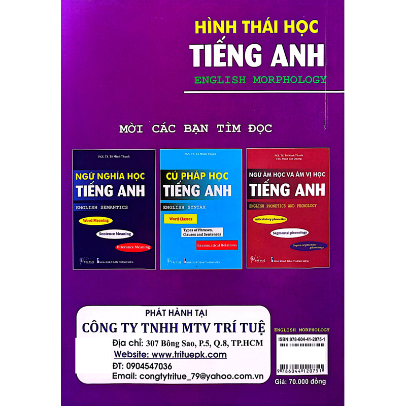 Hình Thái Học Tiếng Anh - English Morphology
