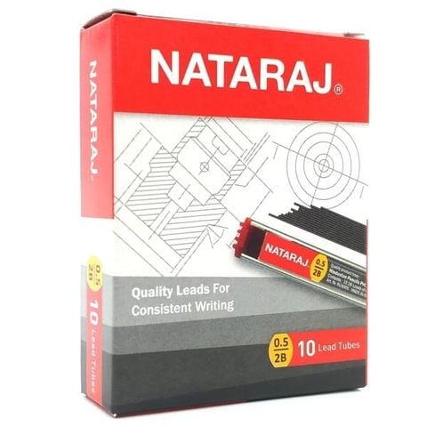 Ruột Bút Chì Bấm 2B 0.5mm - Nataraj