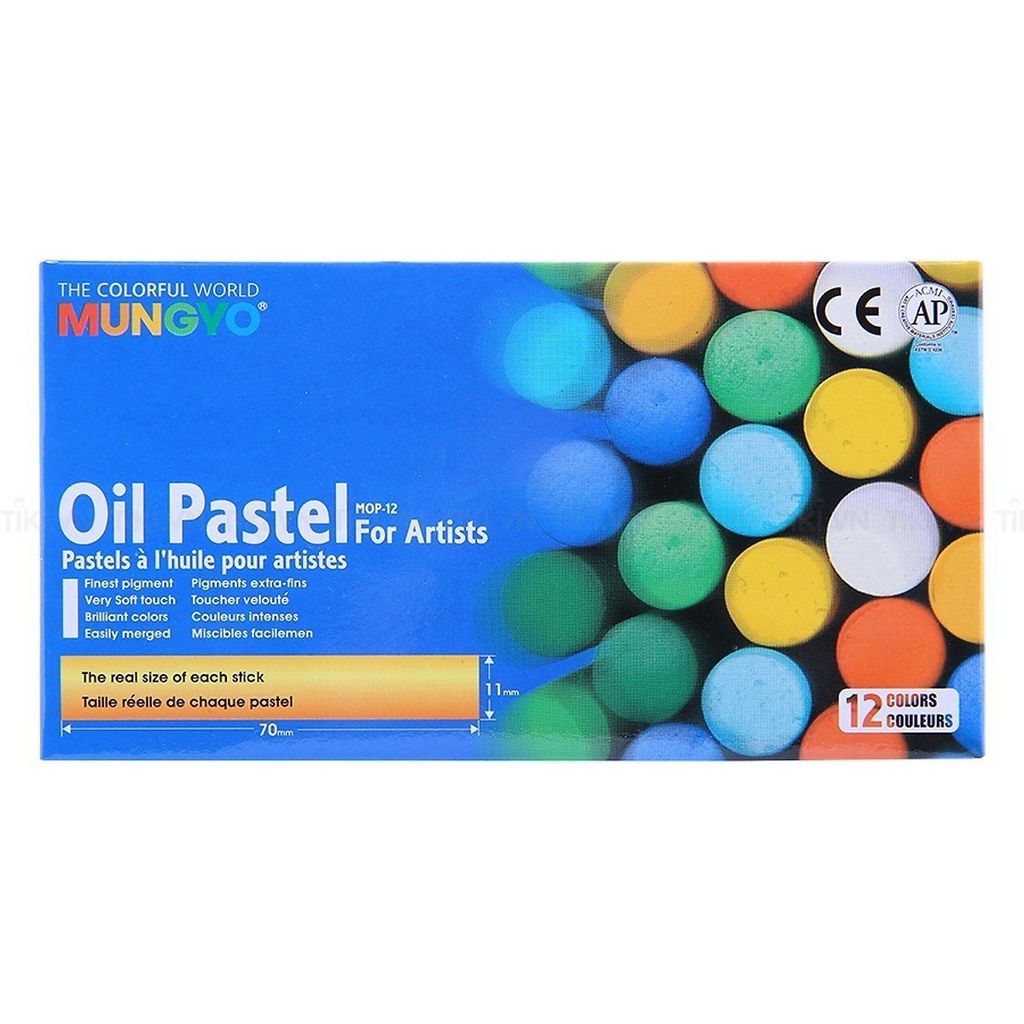 Bút sáp dầu 12 màu Mungyo MOP-12