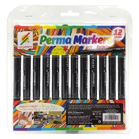 Bộ 12 Bút Lông Kim Perma Marker FT-07 11956