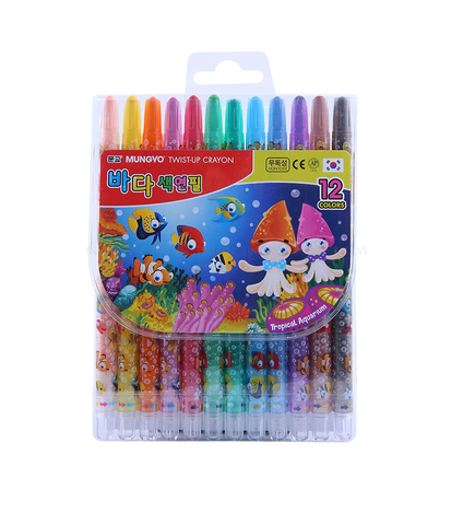 Bút sáp vặn 12 màu Mungyo MTC-12