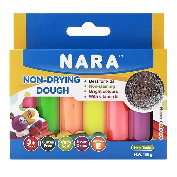Bột Nặn Hình 6 Màu Nara 135g NDD-BX-135-6N