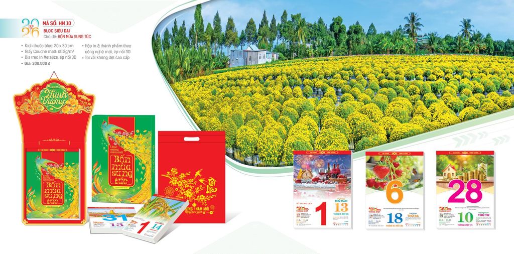 2026-HN10 BLOC SD BỐN MÙA SUNG TÚC 20*30 (HOA NIÊN)