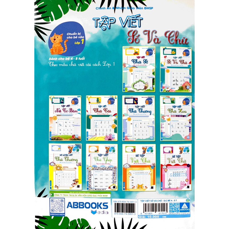 Chuẩn Bị Cho Bé Vào Lớp 1 - Tập Viết Số Và Chữ (Dành Cho Bé 4-5 Tuổi)