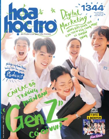 Hoa Học Trò - Số 1344 (Tặng kèm 2 mega-poster V (BTS) & BAEKHYUN (EXO) và fanbook Fashion X idol)