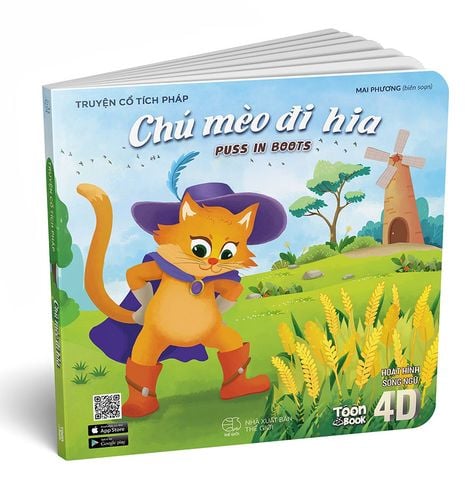 Hoạt Hình Song Ngữ 4D - Chú Mèo Đi Hia