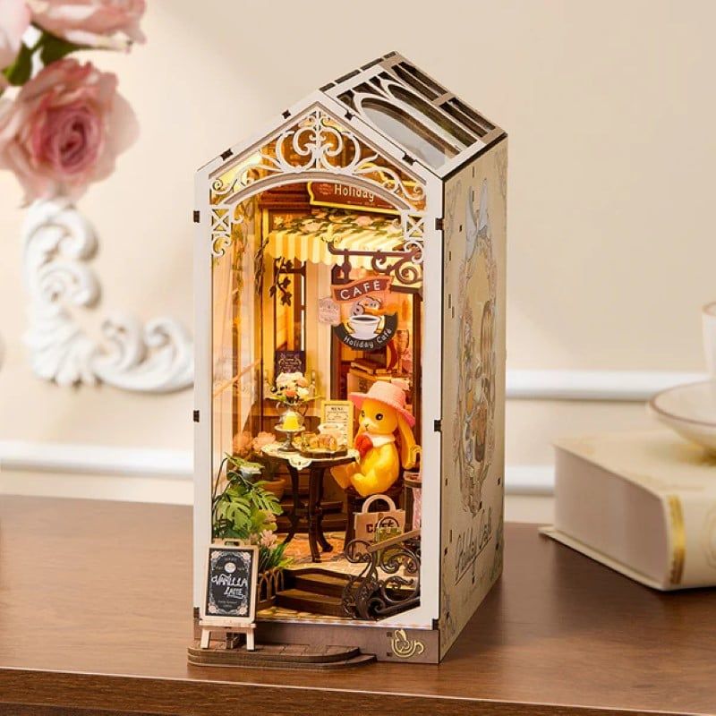 Robotime Đồ Chơi Lắp Ráp Tiệm Cafe Kì Nghỉ TGB15