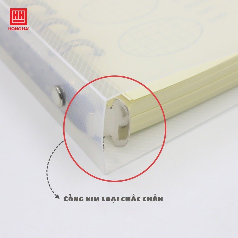 Hồng Hà - Sổ Bìa Còng Nhựa Trong Subject 200tr Đl: 100/76-78