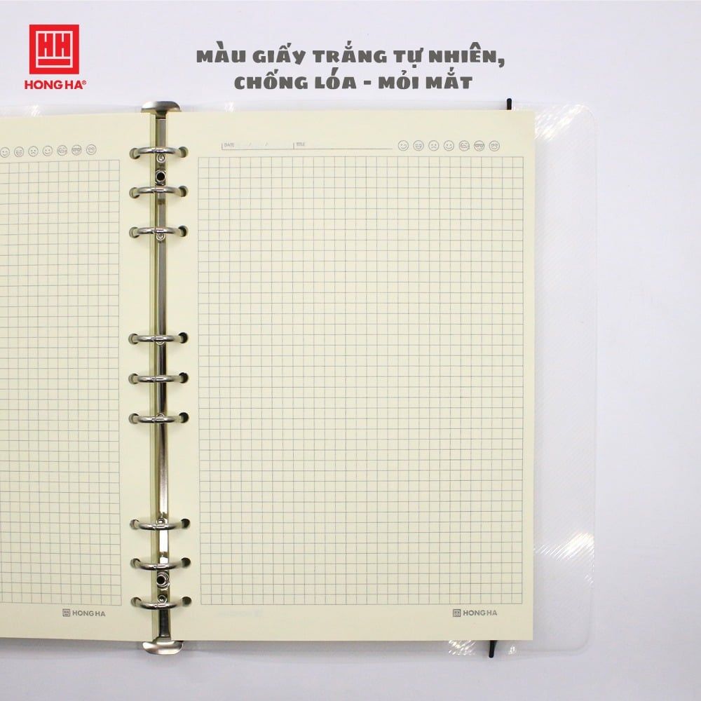 Hồng Hà - Sổ Bìa Còng Nhựa Trong Subject 200tr Đl: 100/76-78