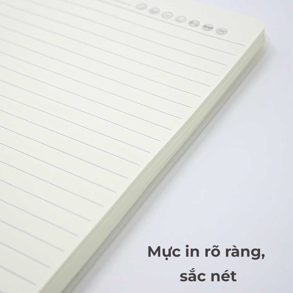 Hồng Hà Sổ Lò Xo Bìa Nhựa Trong B5, 200tr, ĐL: 80/76-78 (Kẻ Ngang)
