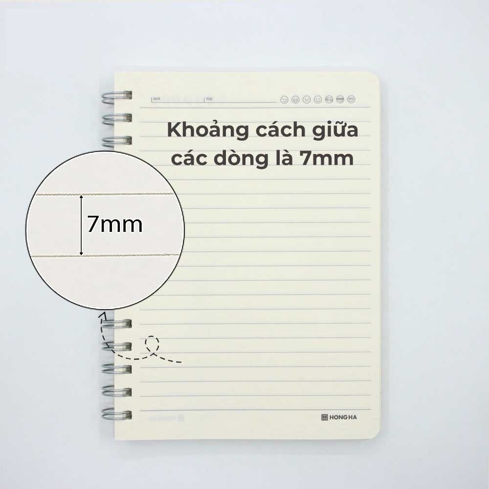 Hồng Hà Sổ Lò Xo Bìa Nhựa Trong B5, 200tr, ĐL: 80/76-78 (Kẻ Ngang)
