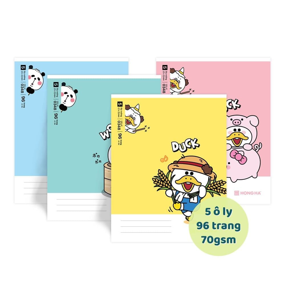Tập Class 96tr Hồng Hà – Arkduck A5 DL70gsm 5oly (Giao mẫu ngẫu nhiên)