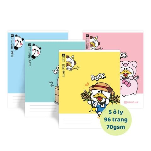 Tập Class 96tr Hồng Hà – Arkduck A5 DL70gsm 5oly (Giao mẫu ngẫu nhiên)