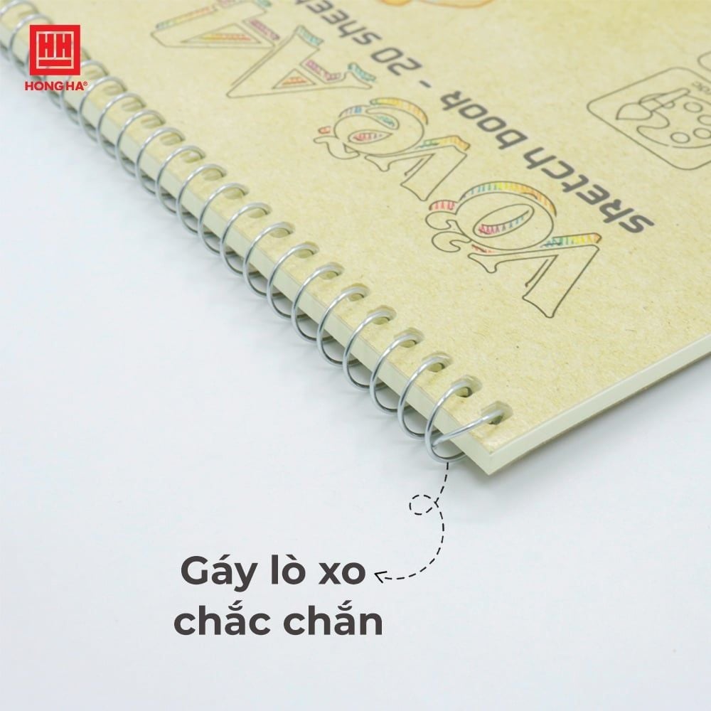 Hồng Hà - Vở Vẽ Lò Xo Vintage 20 Tờ A4 Đl: 100/ 76 - 78%ISO 8154