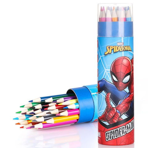 Hộp 24 Cây Viết Chì Màu Spiderman D01192A