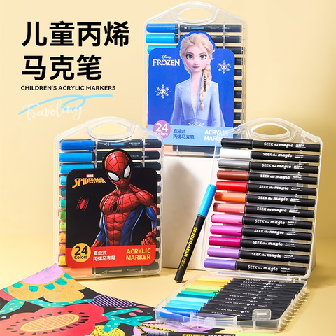 Unimass - Hộp 24 Cây Viết Màu Vẽ Acrylic Disney A60226