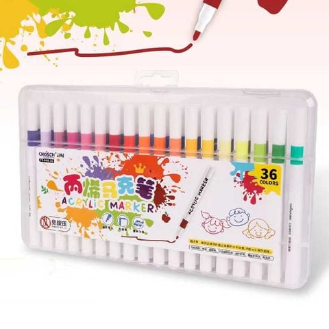Chosch - Hộp 36 Cây Bút Màu Vẽ Acrylic CS-M02-36