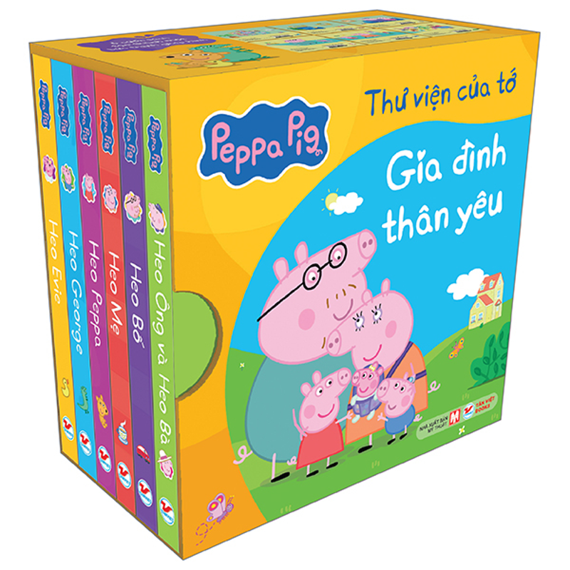 Hộp Sách Peppa Pig - Thư Viện Đầu Tiên Của Tớ (Bộ 4c)