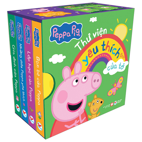 Hộp Sách Peppa Pig - Thư Viện Yêu Thích Của Tớ (Bộ 4c)