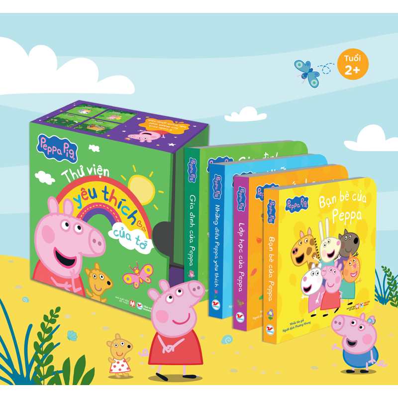 Hộp Sách Peppa Pig - Thư Viện Yêu Thích Của Tớ (Bộ 4c)