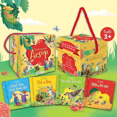 Hộp Sách Truyện Ngụ Ngôn Aesop (Bộ 4 Cuốn)