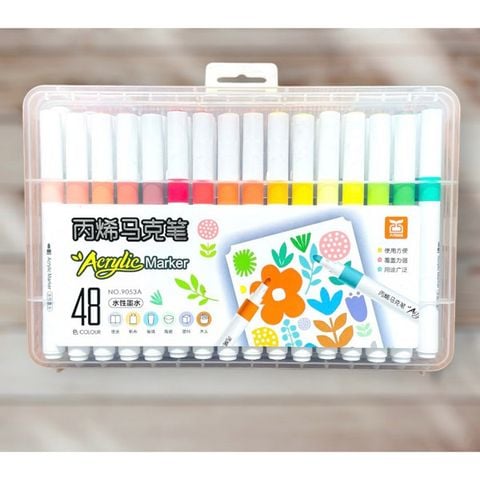 Hộp Bút Màu Vẽ Acrylic 48 Màu 9053A