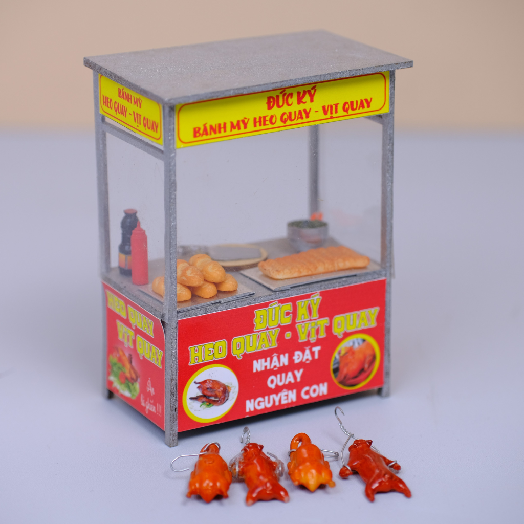 Xe Hàng Rong Bánh Mỳ Heo Quay HR12