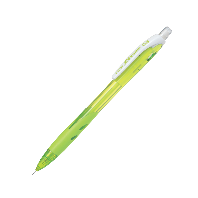 Bút Chì Bấm Rexgrip (Thân Xanh Lá Trong) HRG10R-CLG-BGD2B