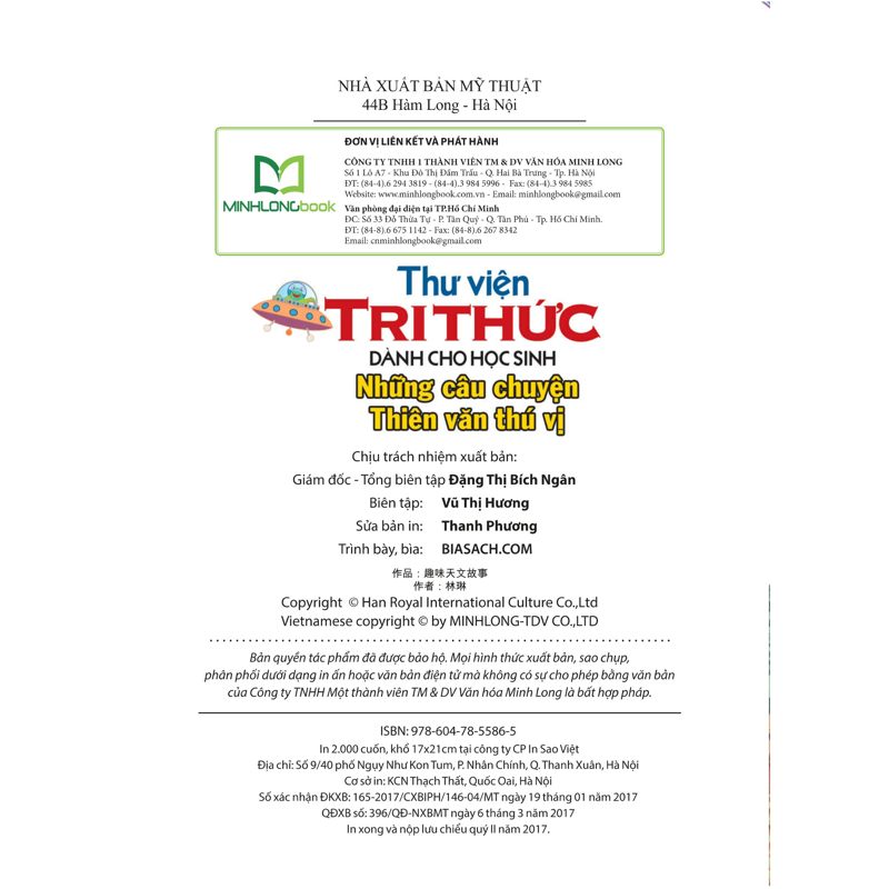 Thư Viện Tri Thức Dành Cho Học Sinh - Những Câu Chuyện Thiên Văn Thú Vị