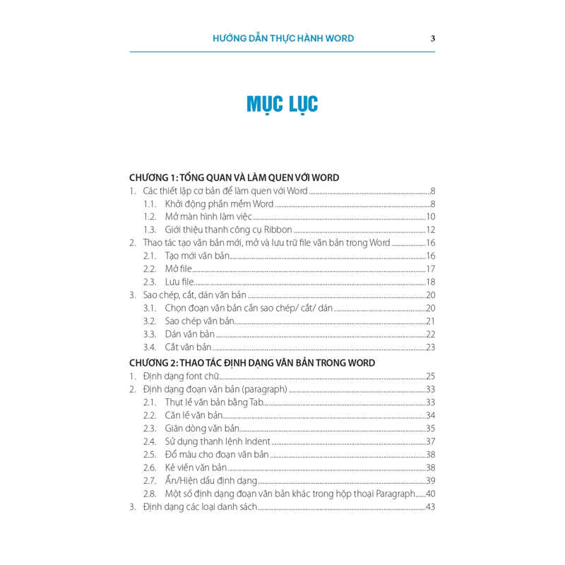 Hướng Dẫn Thực Hành Word Từ Cơ Bản Đến Nâng Cao