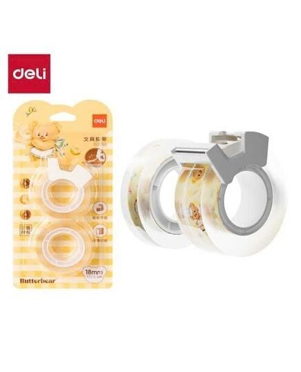 Băng Dính Trong Deli HY552 12mm (Vỉ 2 cuộn)