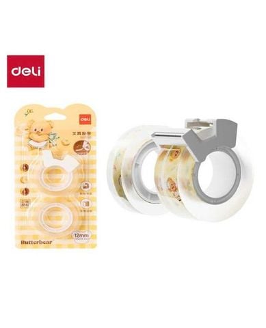 Băng Dính Trong Deli HY553 18mm (Vỉ 2 cuộn)