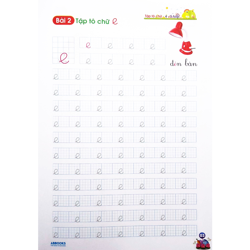Tủ Sách Chuẩn Bị Cho Bé Vào Lớp 1-TCCTM-Tập Tô Chữ-Chữ Thường (4-5 Tuổi)