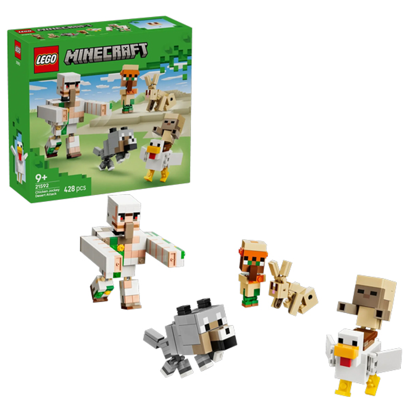 Lego Minecraft Đồ Chơi Lắp Ráp Cuộc Tấn Công Sa Mạc Chicken Jockey 21592