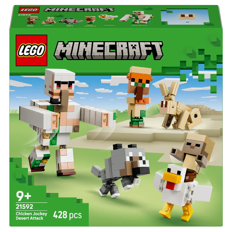 Lego Minecraft Đồ Chơi Lắp Ráp Cuộc Tấn Công Sa Mạc Chicken Jockey 21592