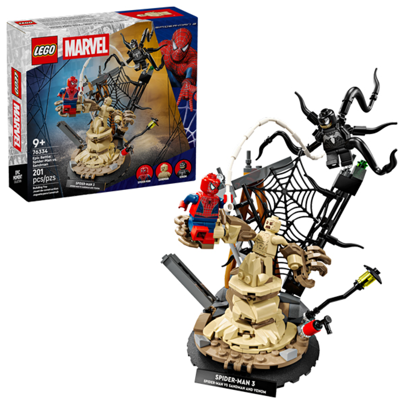 Lego Superheroes Đồ Chơi Lắp Ráp Spider-Man Đối Đầu Sandman Và Venom 76334 (Vta)