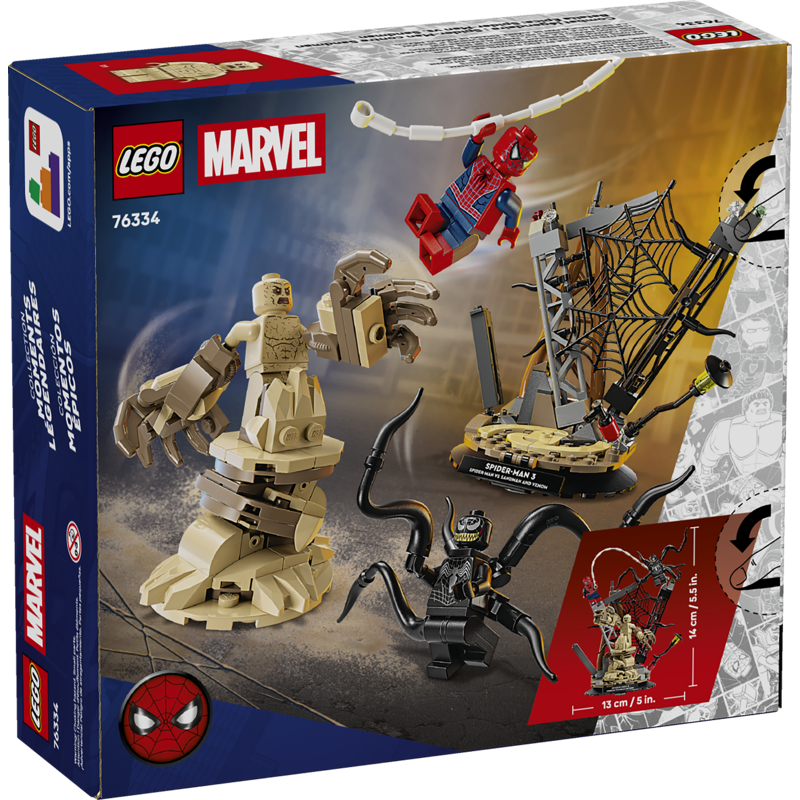 Lego Superheroes Đồ Chơi Lắp Ráp Spider-Man Đối Đầu Sandman Và Venom 76334 (Vta)