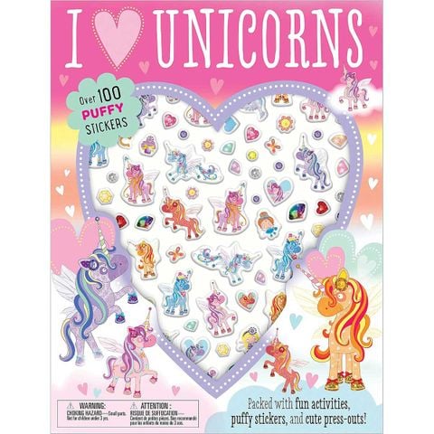 Puffy Sticker Activity Book: I Love Unicorns
