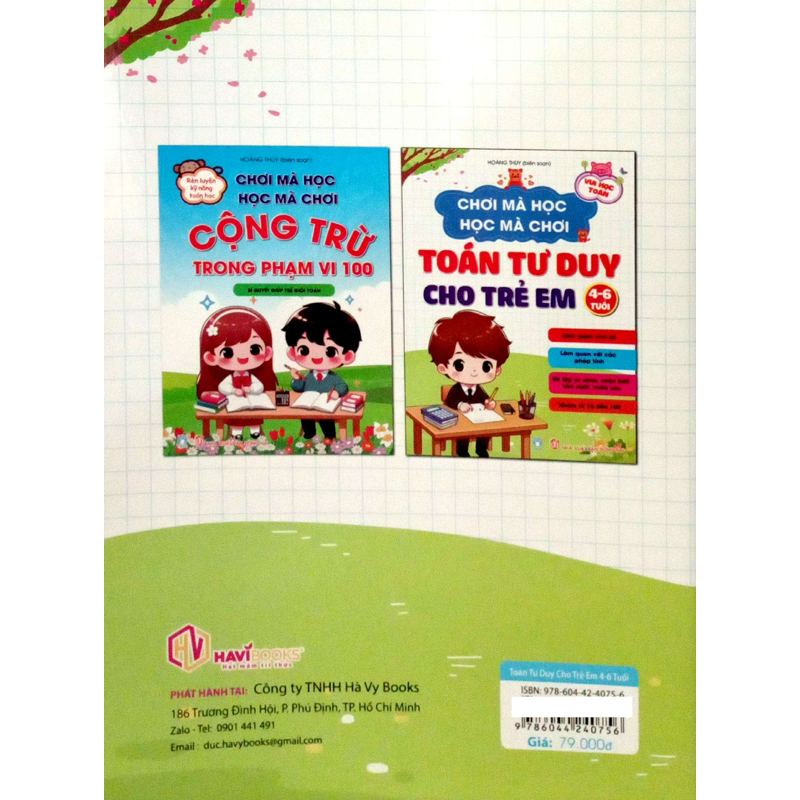 Chơi Mà Học Học Mà Chơi - Toán Tư Duy Cho Trẻ Em (Từ 4-6 Tuổi)