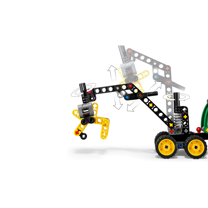 Lego Technic Đồ Chơi Lắp Ráp Xe Thu Hoạch Gỗ John Deere 42218
