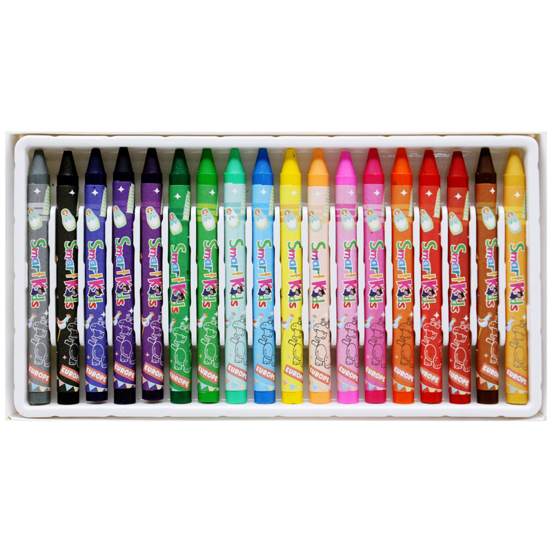 Smartkids - Sáp Màu Dino In Europe CR23 (Hộp 18 Màu)