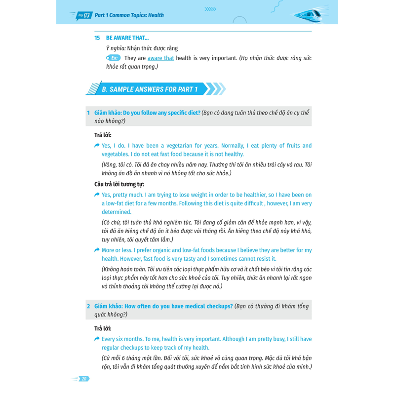 Ielts Cấp Tốc 20 Ngày - Speaking