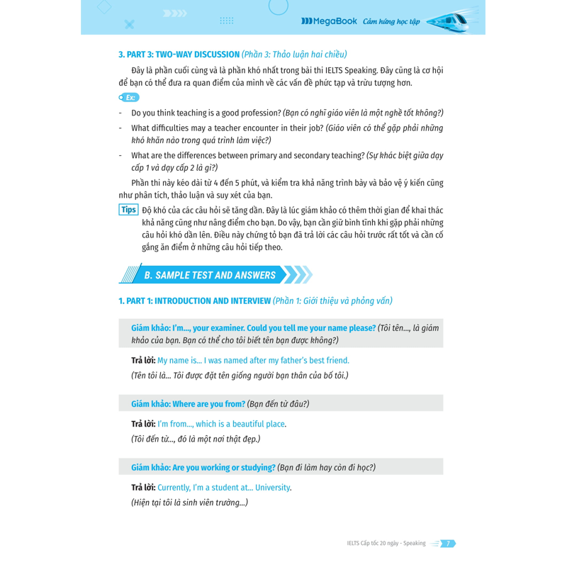Ielts Cấp Tốc 20 Ngày - Speaking