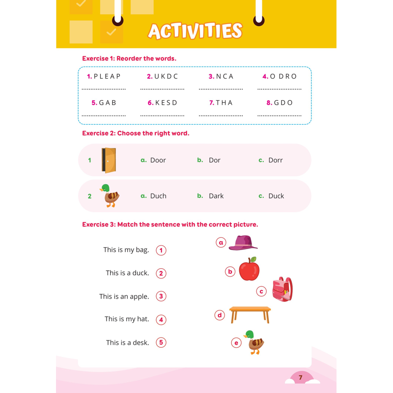 Luyện Viết Chữ Từ Vựng Tiếng Anh Theo Chương Trình Tiếng Anh 1