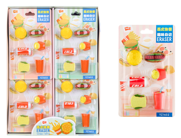 Vỉ 6 Gôm Fast Food Yz1652 H/16 (Thnk071)